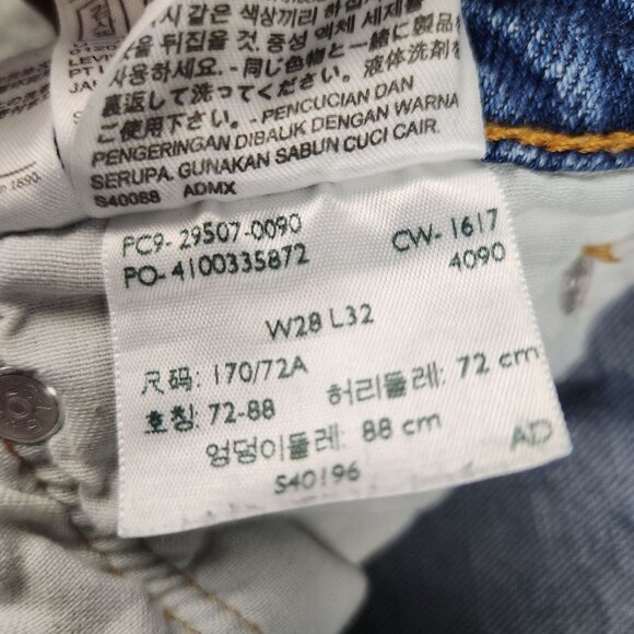 Levi's 502 Men's Regular Tapered Fit Jeans Size 28x32 Cotton Blend Denim Pants - Picture 9 of 13